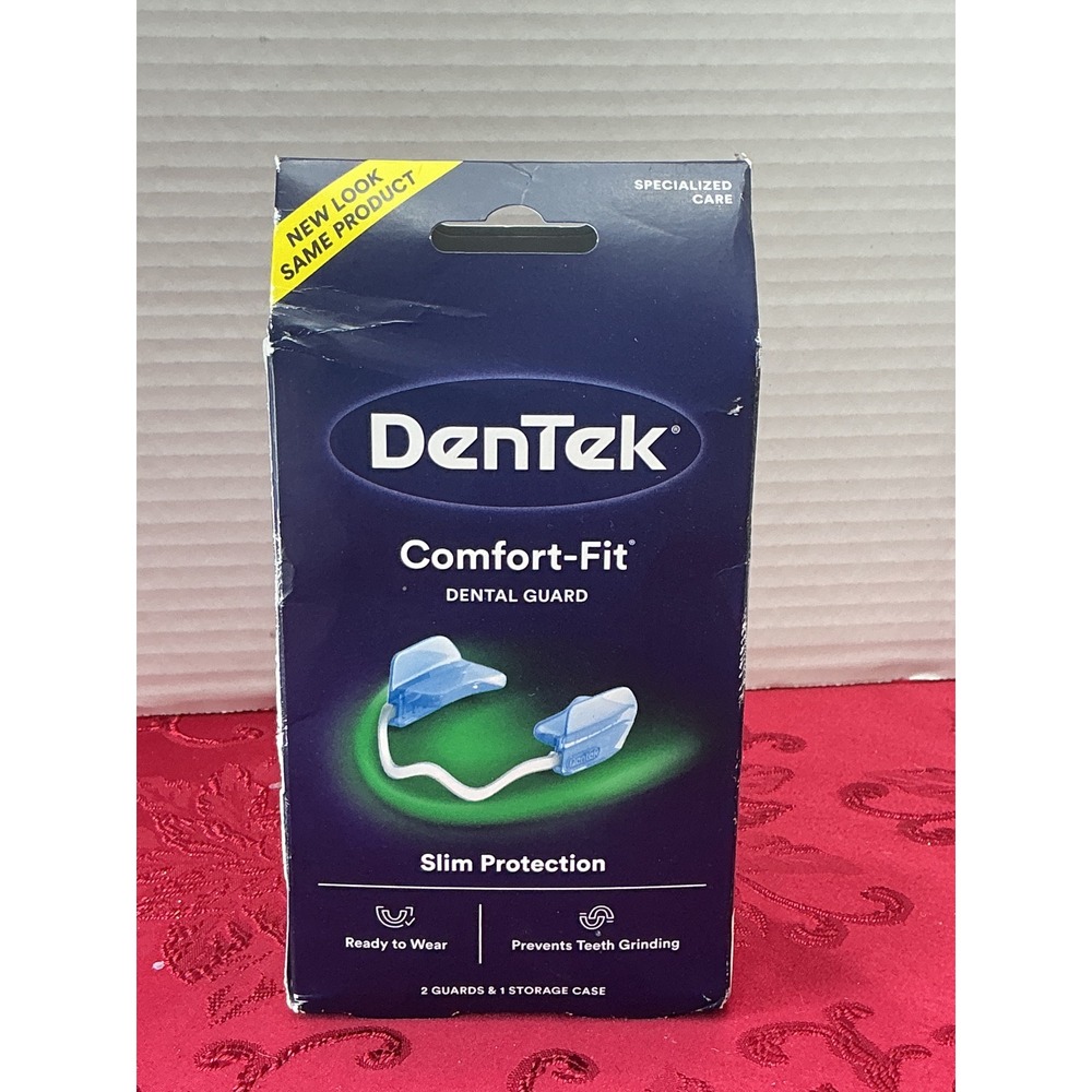 DenTek Comfort-Fit Dental Guard 2 Count with Storage Case No Boil BPA Free